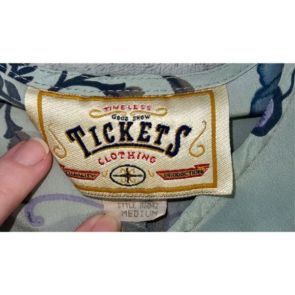 VTG Women’s Maxi Floral Tank Dress Blue Medium - Picture 9 of 10